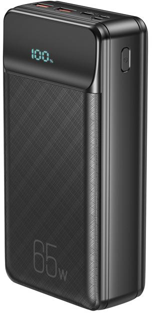Зовнішній акумулятор (PowerBank) XO 65W 30000mAh Black(PR201,PD&QC3.0)